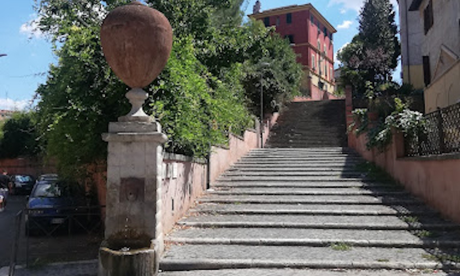 Luoghi segreti di Roma - fontana della Carlotta e scalinata degli innamorati alla Garbatella