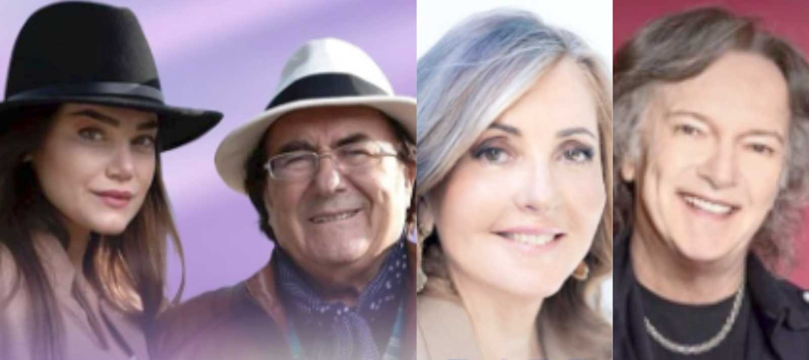 Da sinistra, Al Bano e Romina, Barbara Palombelli e Red