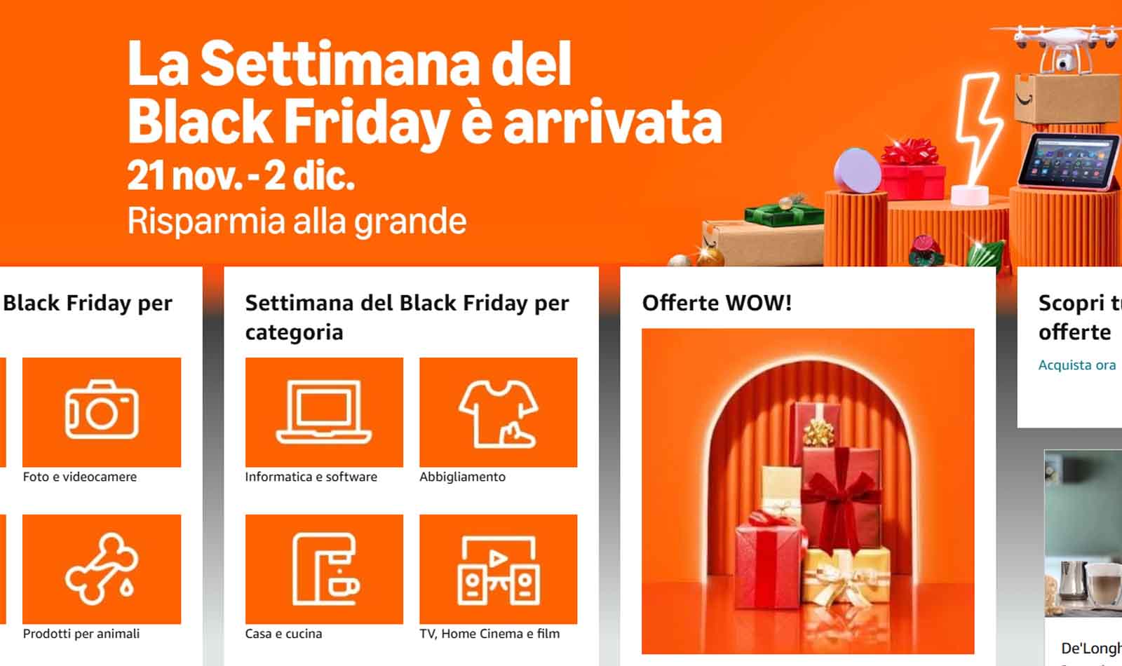 Black Friday 2024 Amazon ecco quando, tutti gli sconti le offerte