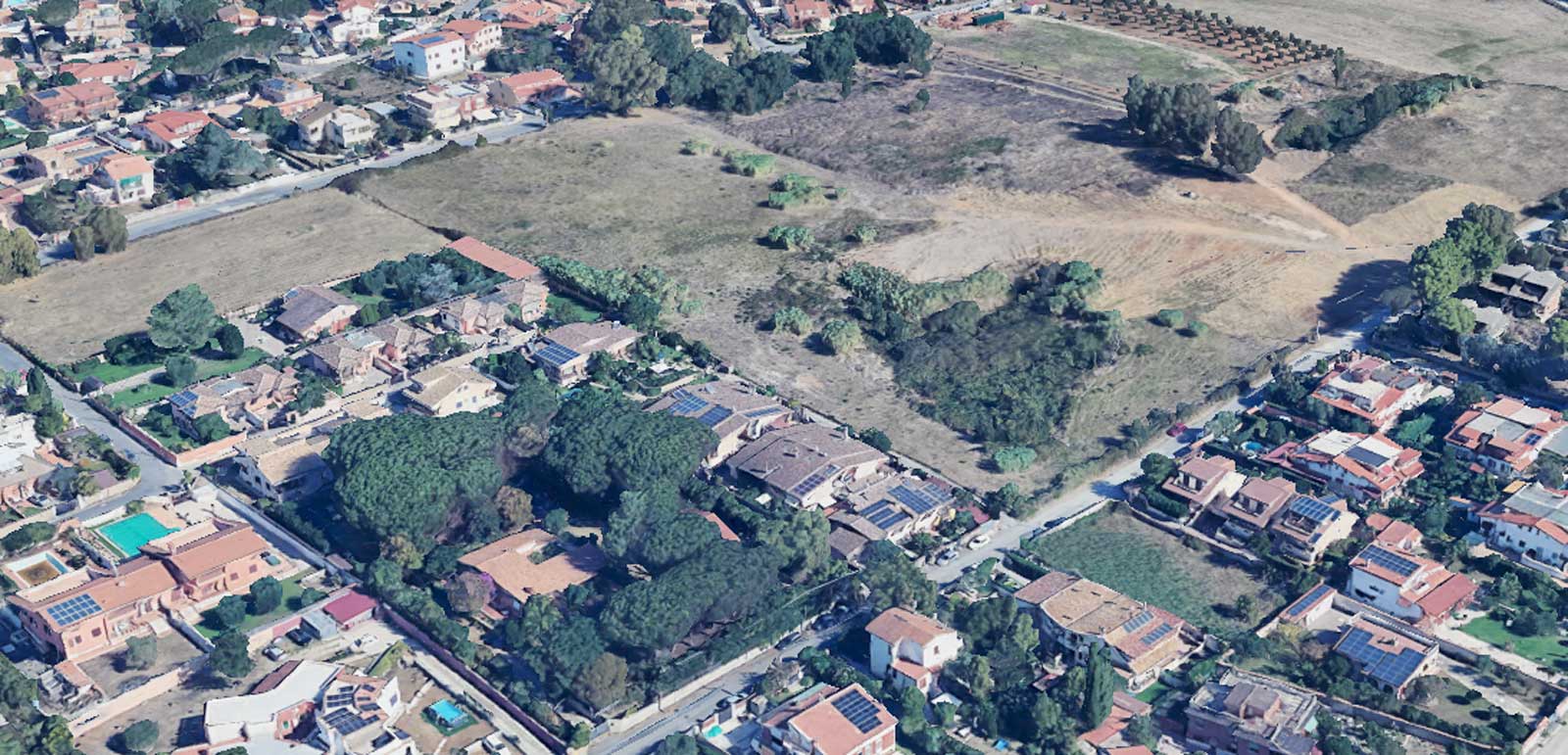 Ardea, nuove villette a schiera in arrivo a Nuova Florida, località via Pompei. Foto Google Heart