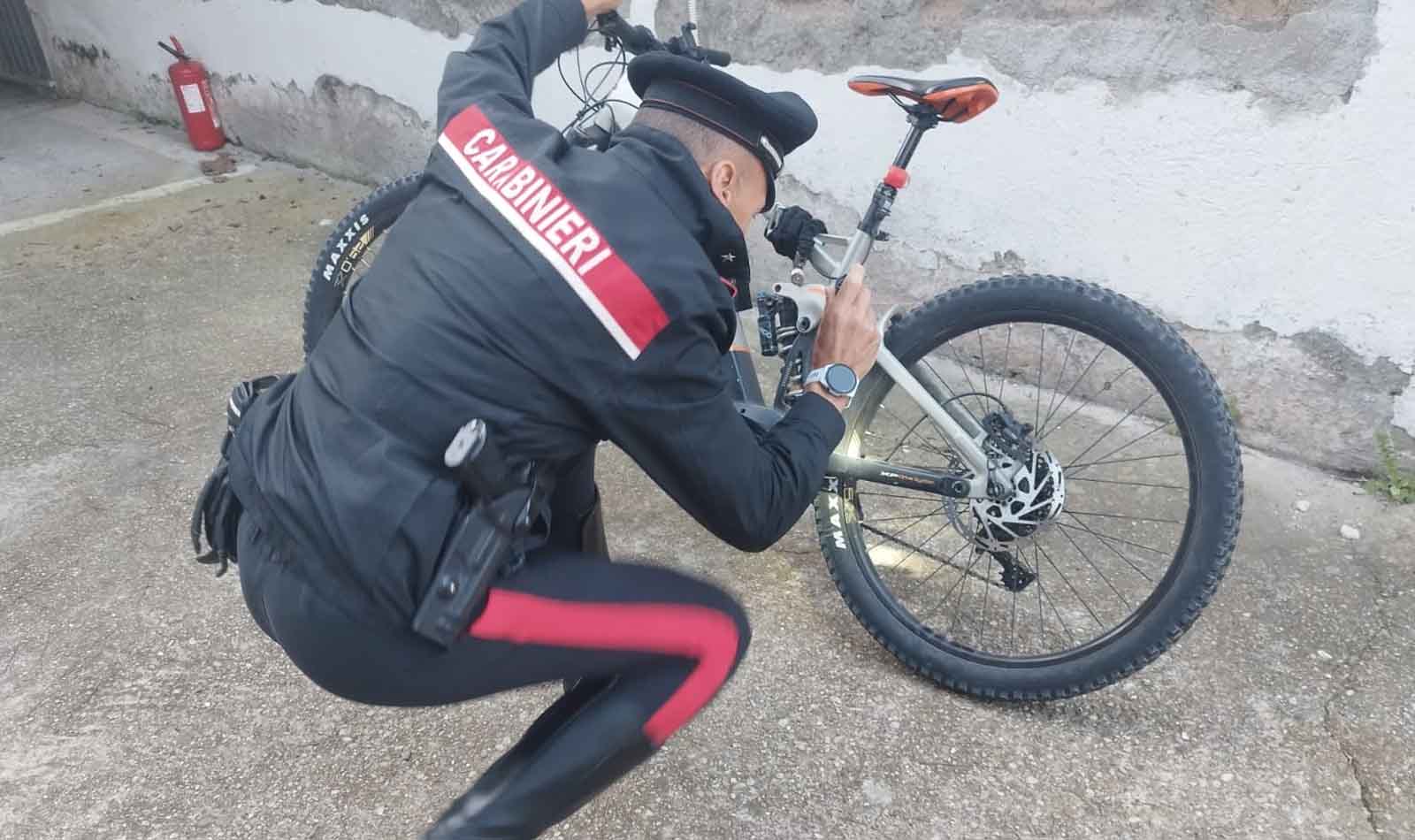 Carabinieri di Civitavecchia furto di bici