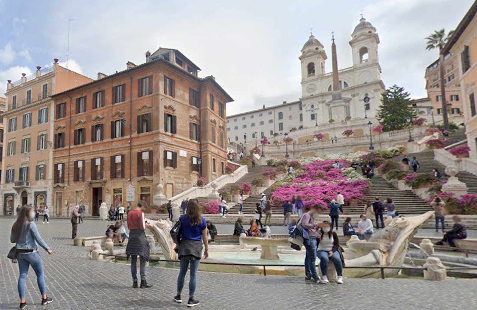 Piazza di Spagna, a Roma