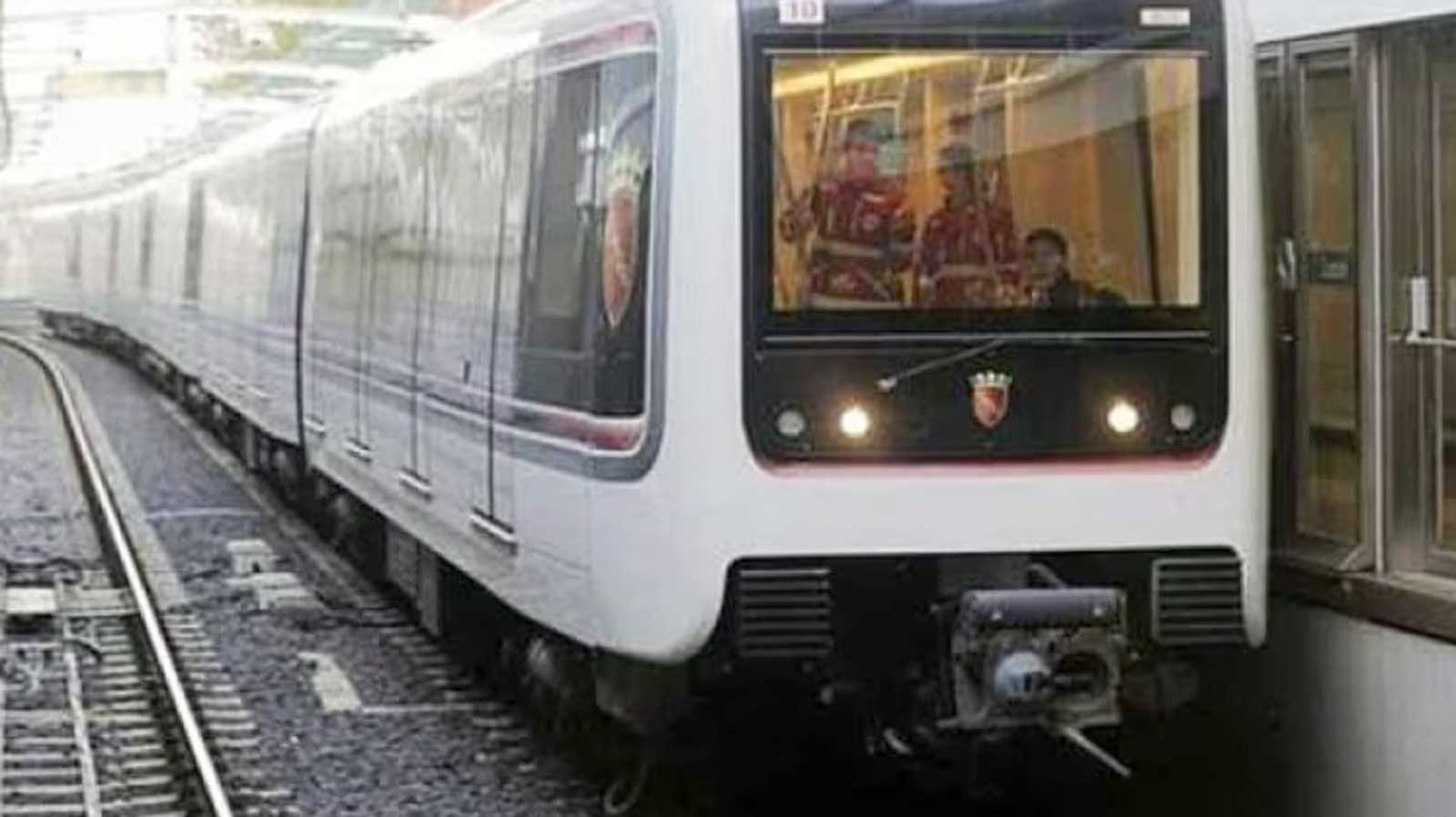 Roma, un treno della Metro C