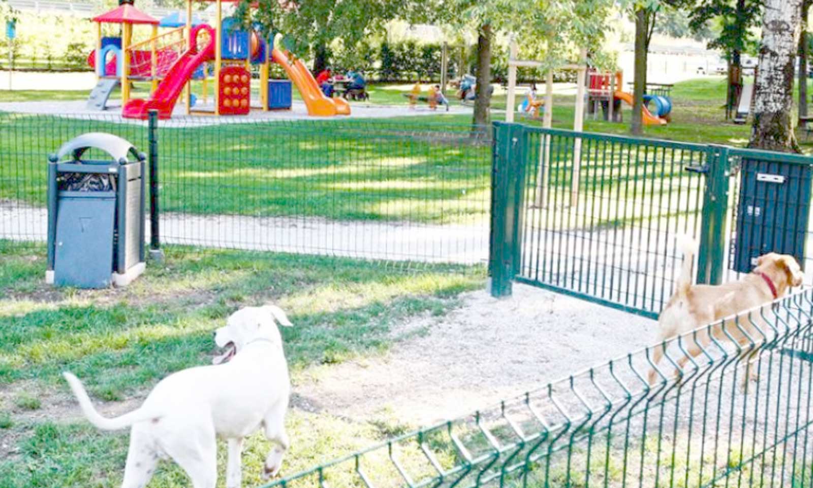 Roma, un parco con area gioco e cani