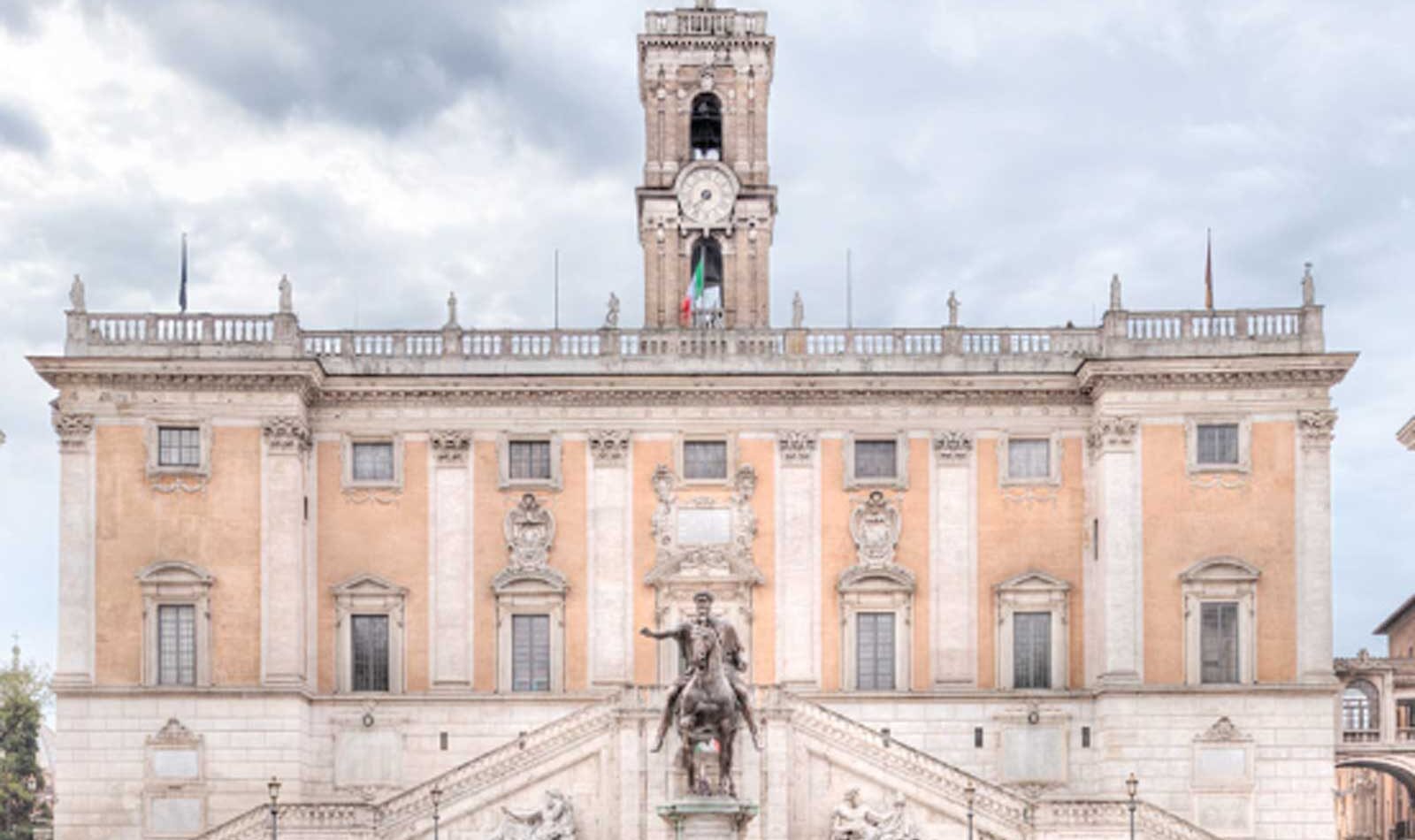 Roma, la sede del municipio, in piazza del Campidoglio