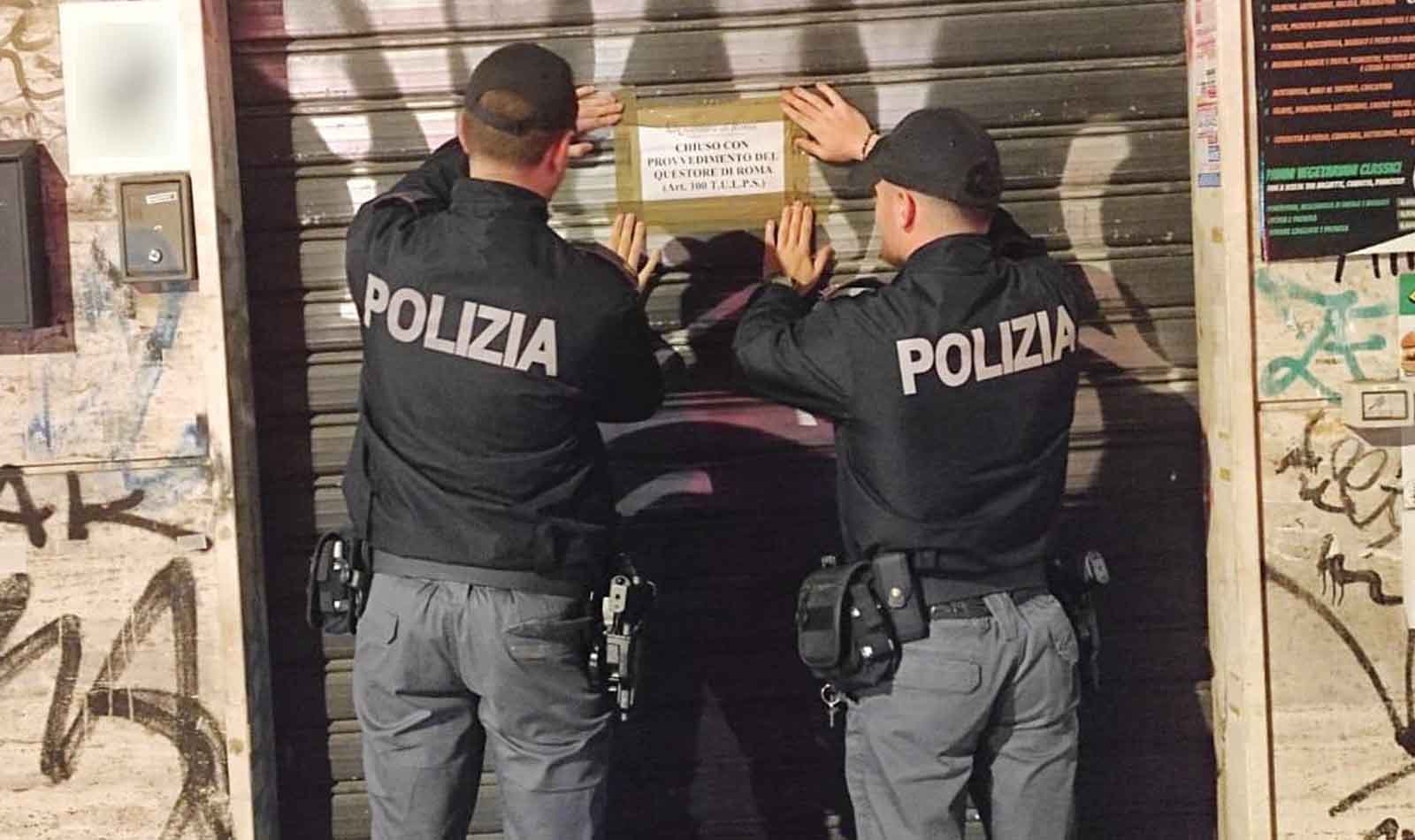 Roma, bar di San Lorenzo licenza sospesa