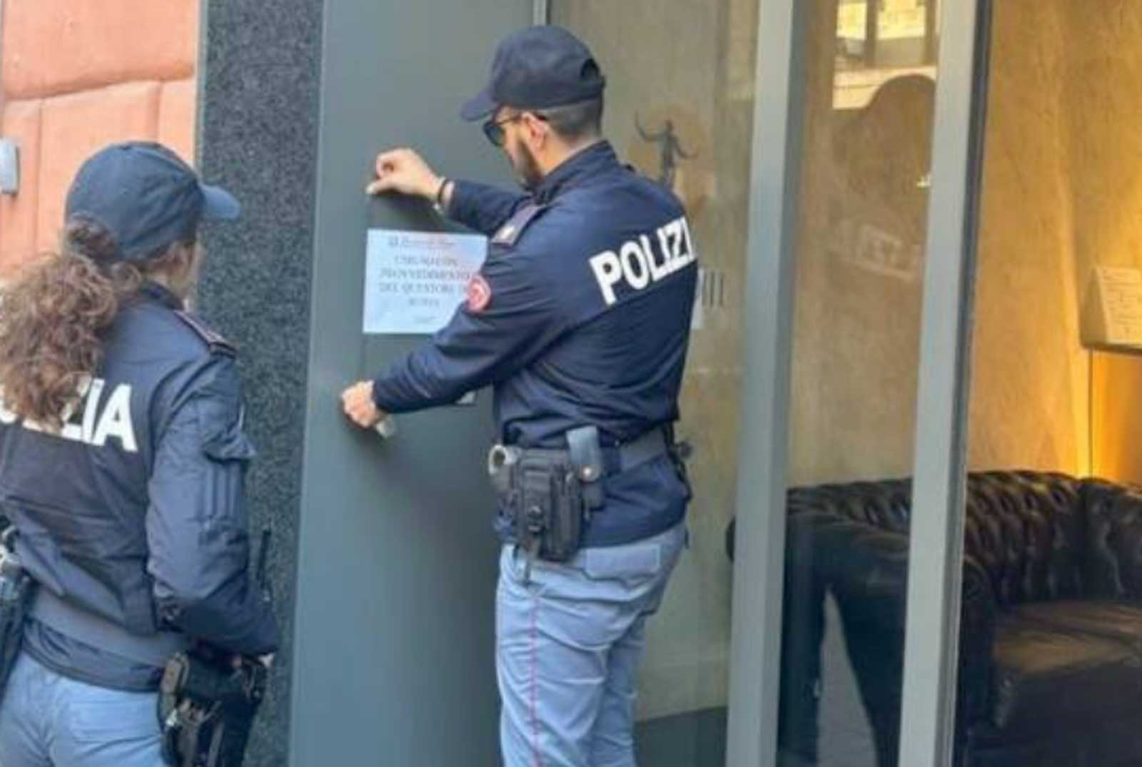 Roma, l'hotel chiuso dalla Polizia di Stato in centro