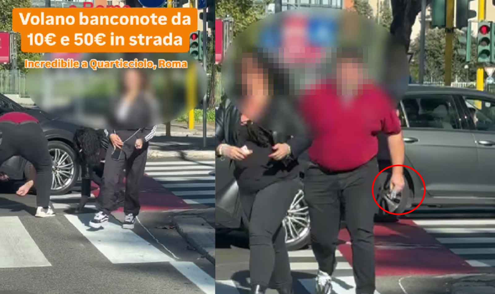 Roma volano banconote al Quarticciolo