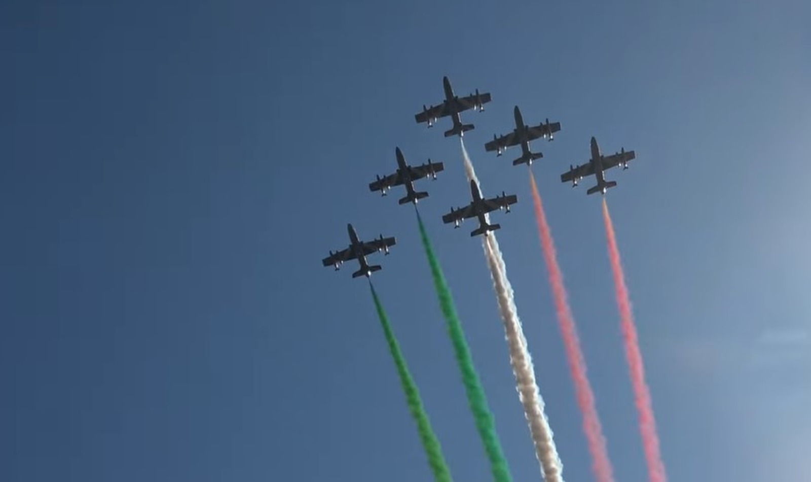 Frecce Tricolori oggi a Roma