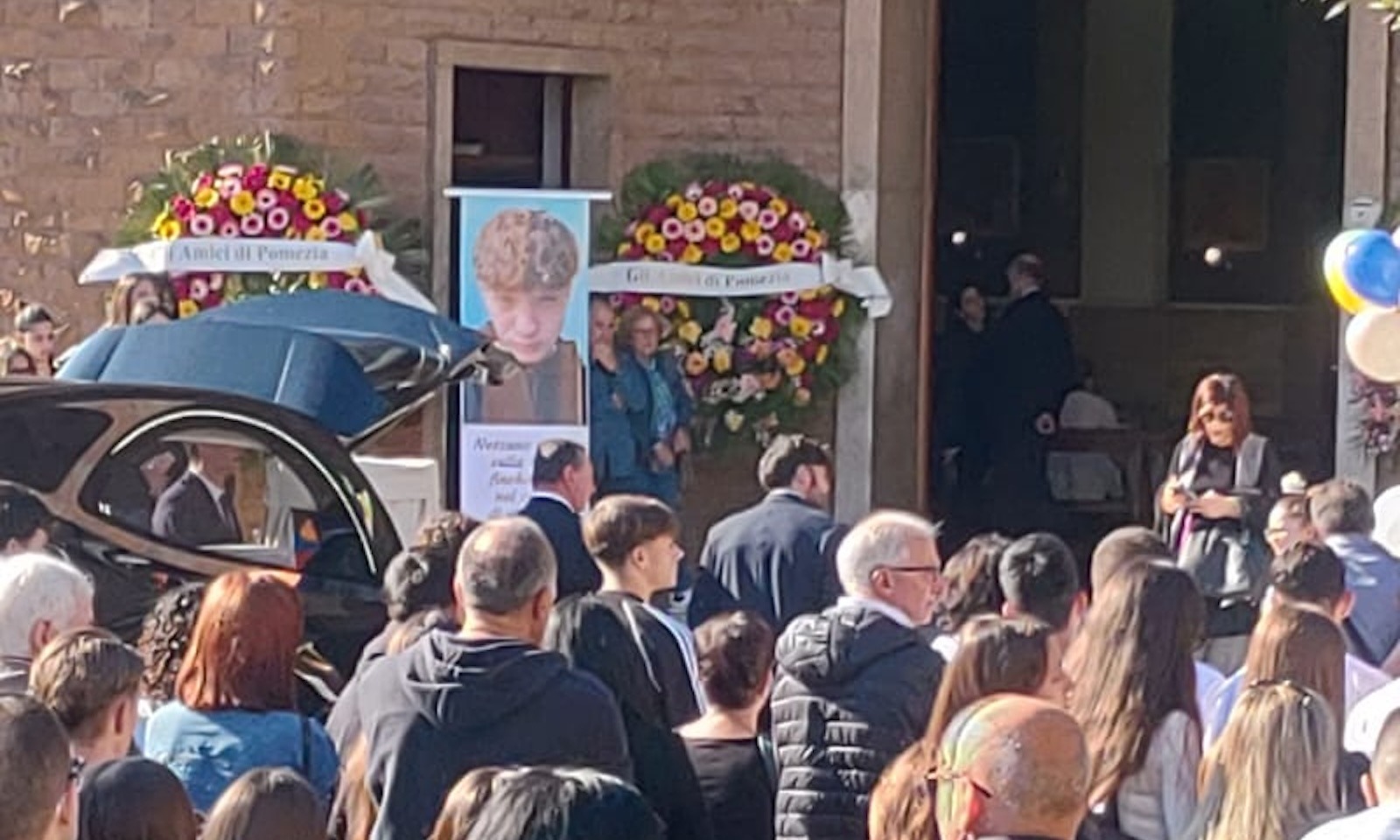 Funerale Michele Comandini a Pomezia