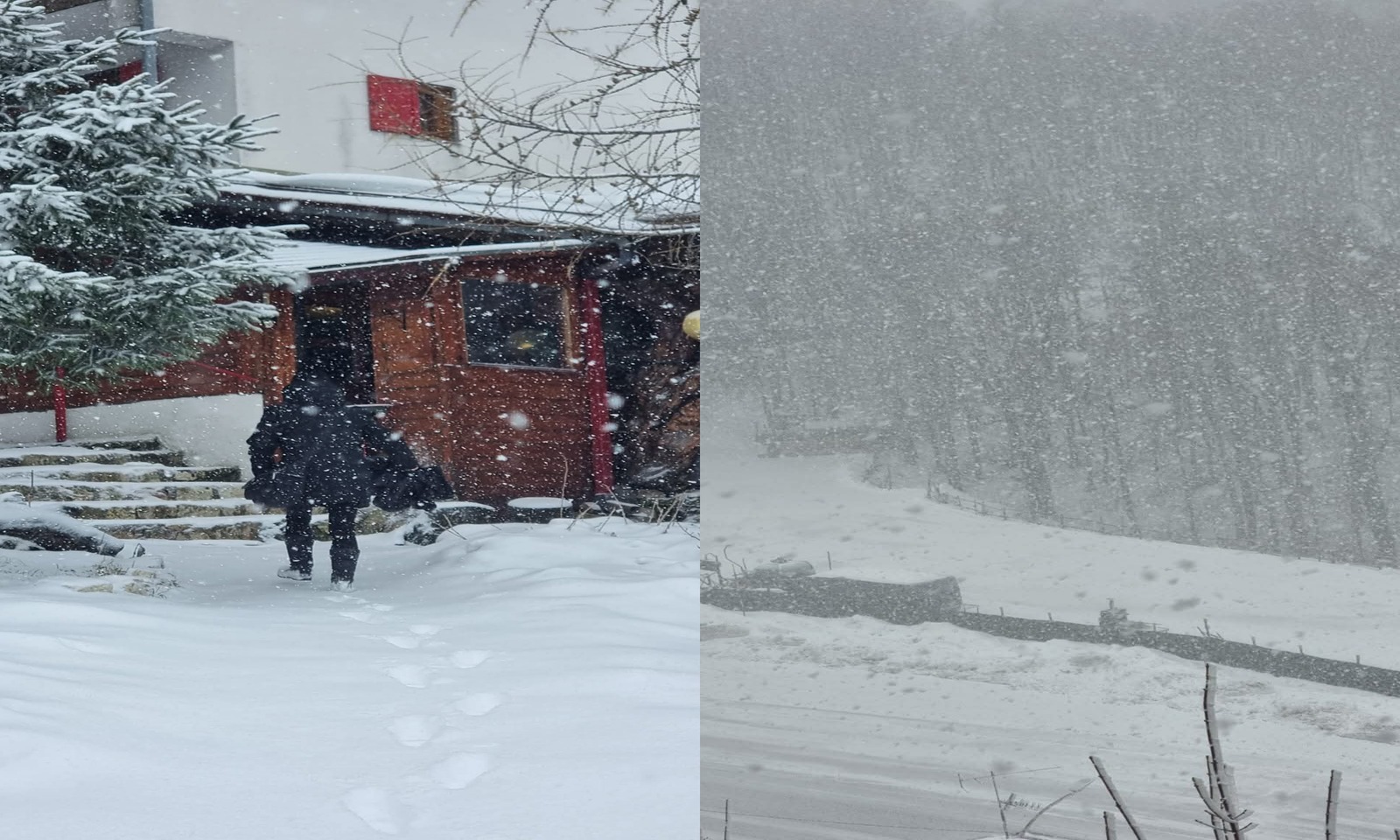 Bufera di neve al Terminillo e grandine a Roma