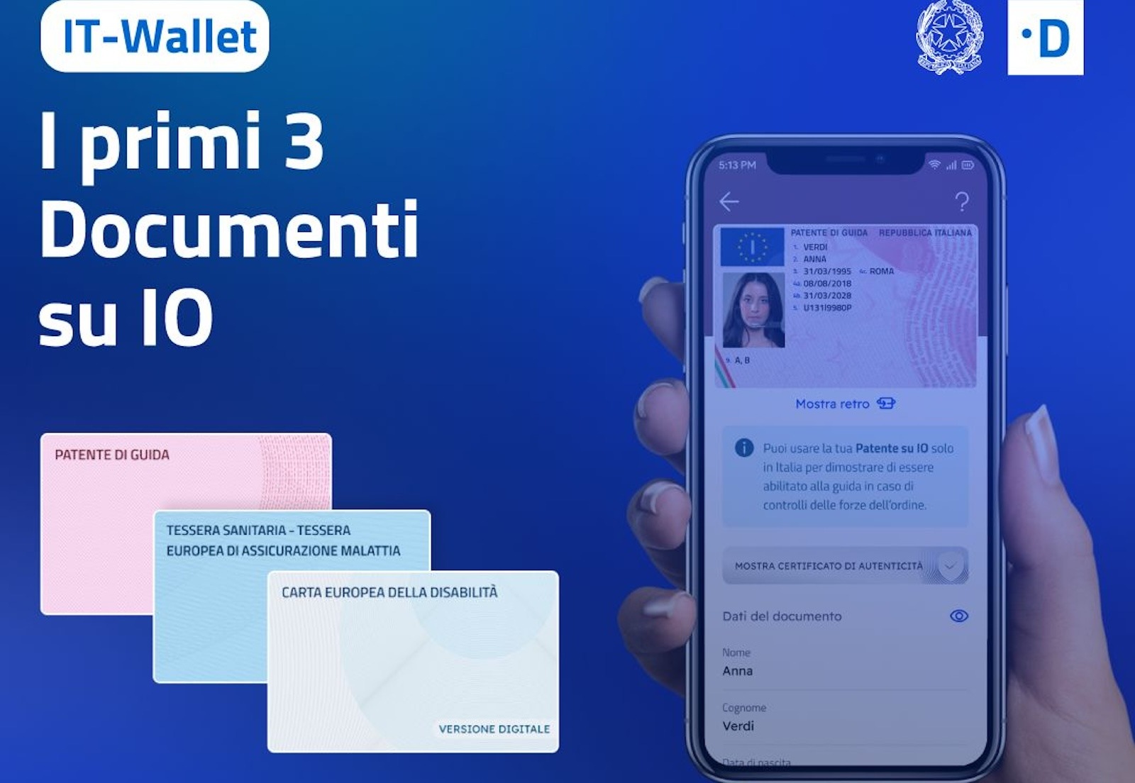 IT-Wallet, da oggi la patente diventa digitale: con l'App Io i documenti  sono sul cellulare