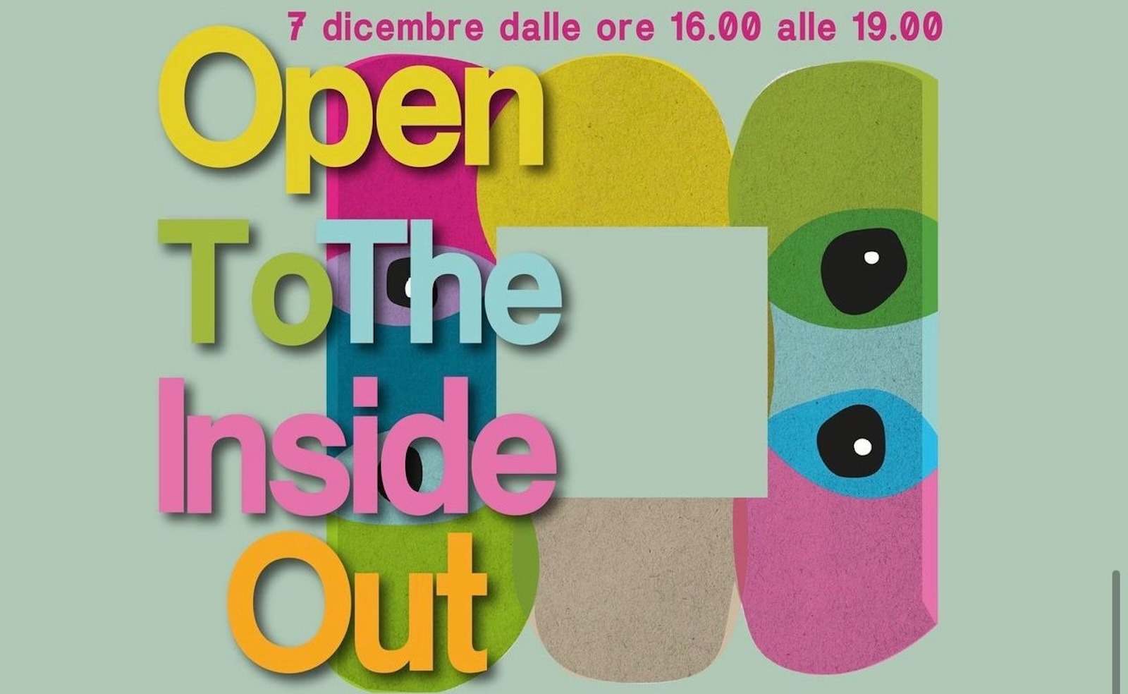 mostra OpenToTheInsideOut a Roma sabato 7 dicembre