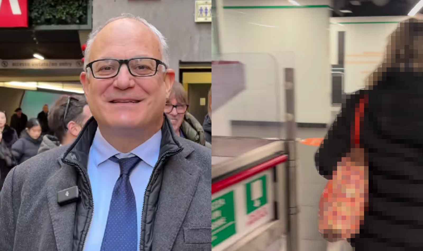 Roma, Gualtieri alla metro Spagna vs San Giovanni