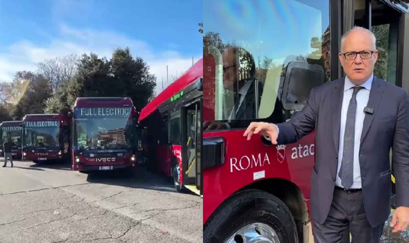 Roma, Gualtieri presenta i nuovi autobus