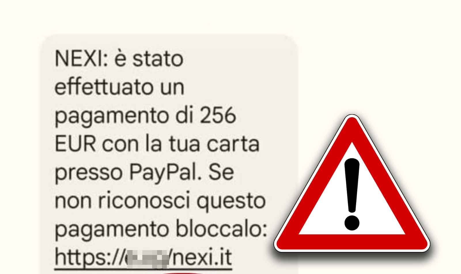 Truffa Nexi sms