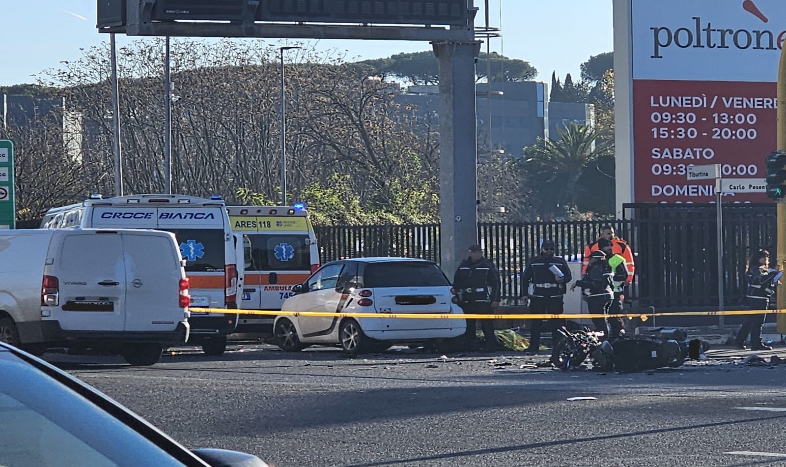 Incidente mortale Tiburtina