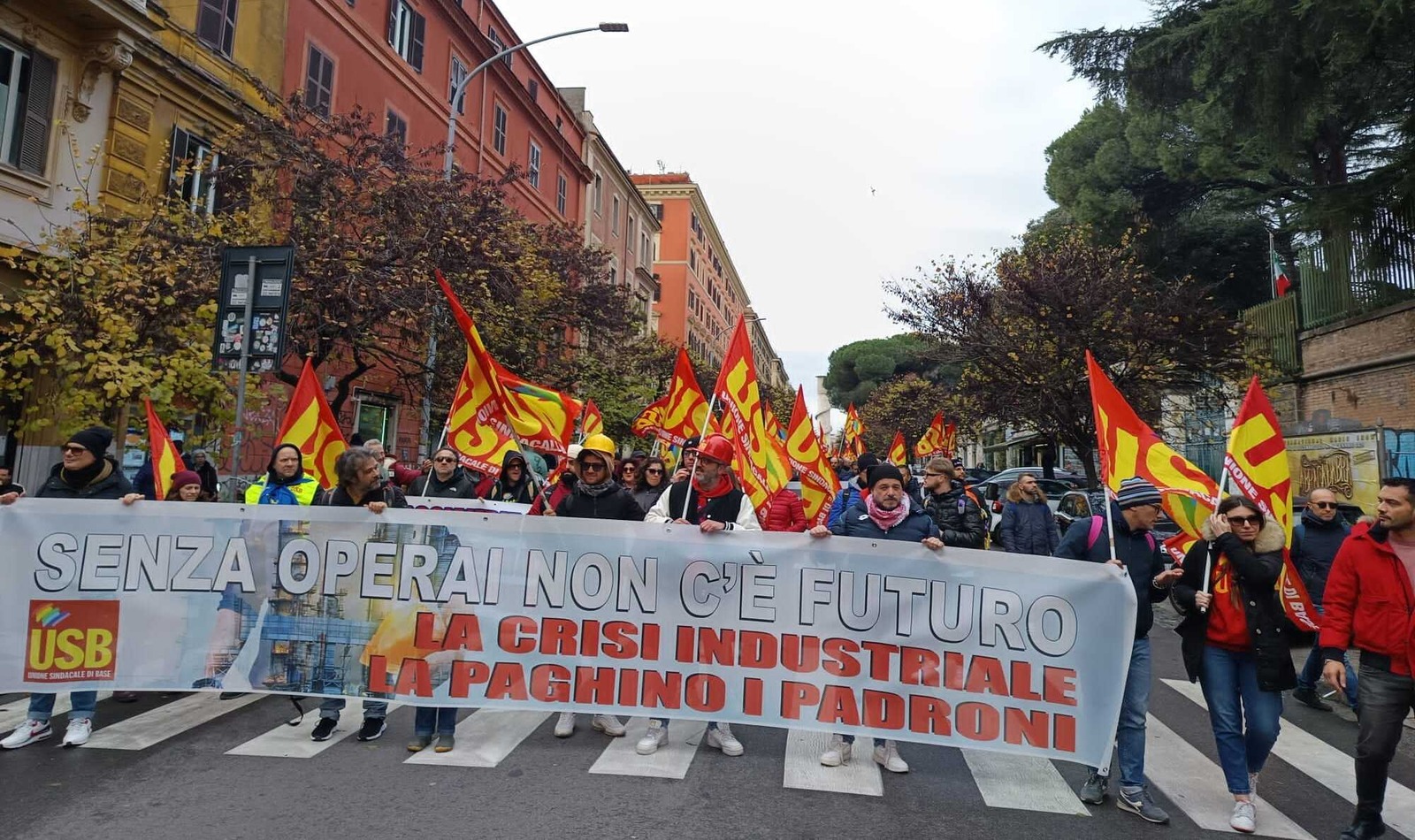 Corteo di Roma dell' USB