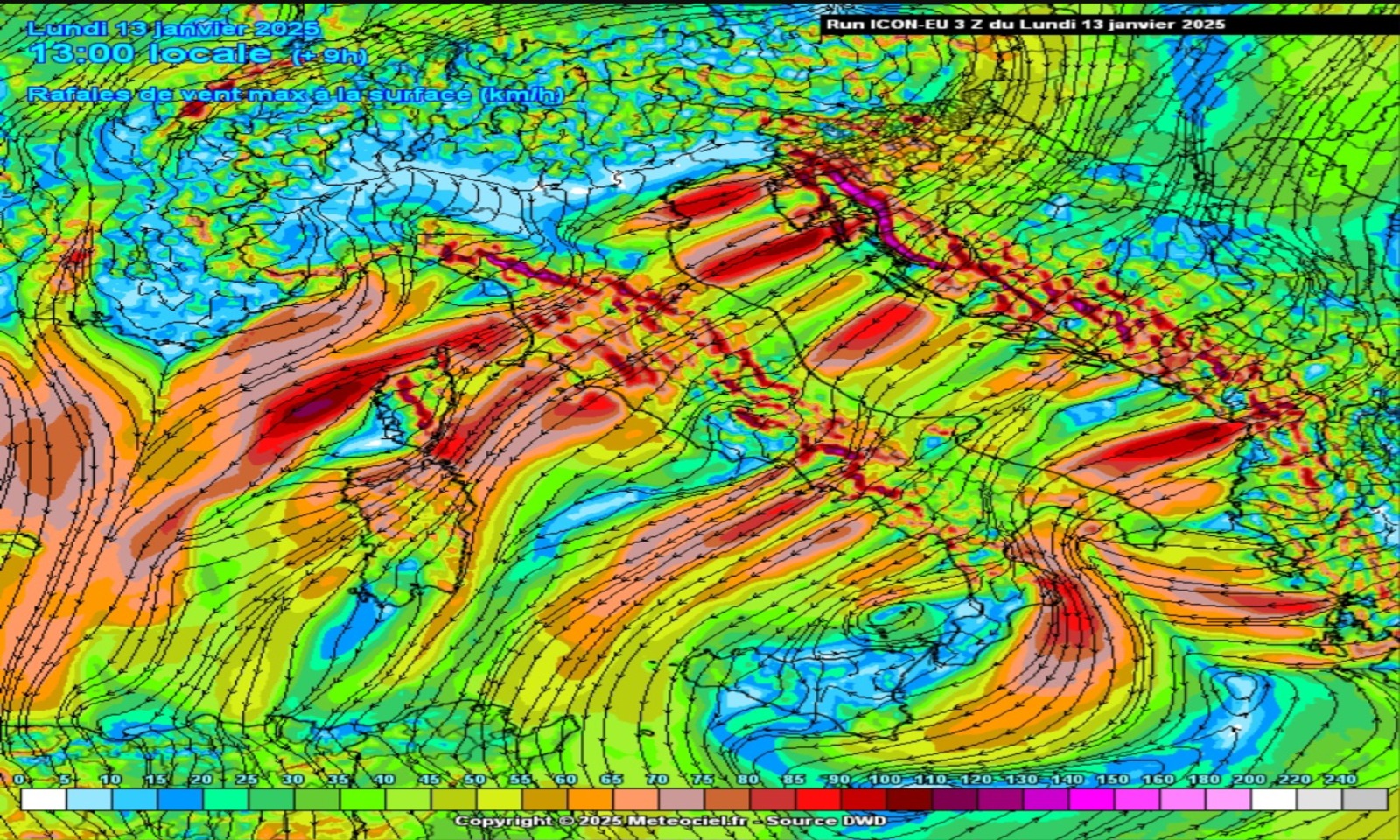 Allerta per vento a Roma