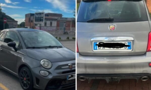 Fiat 500 rubata a Pomezia