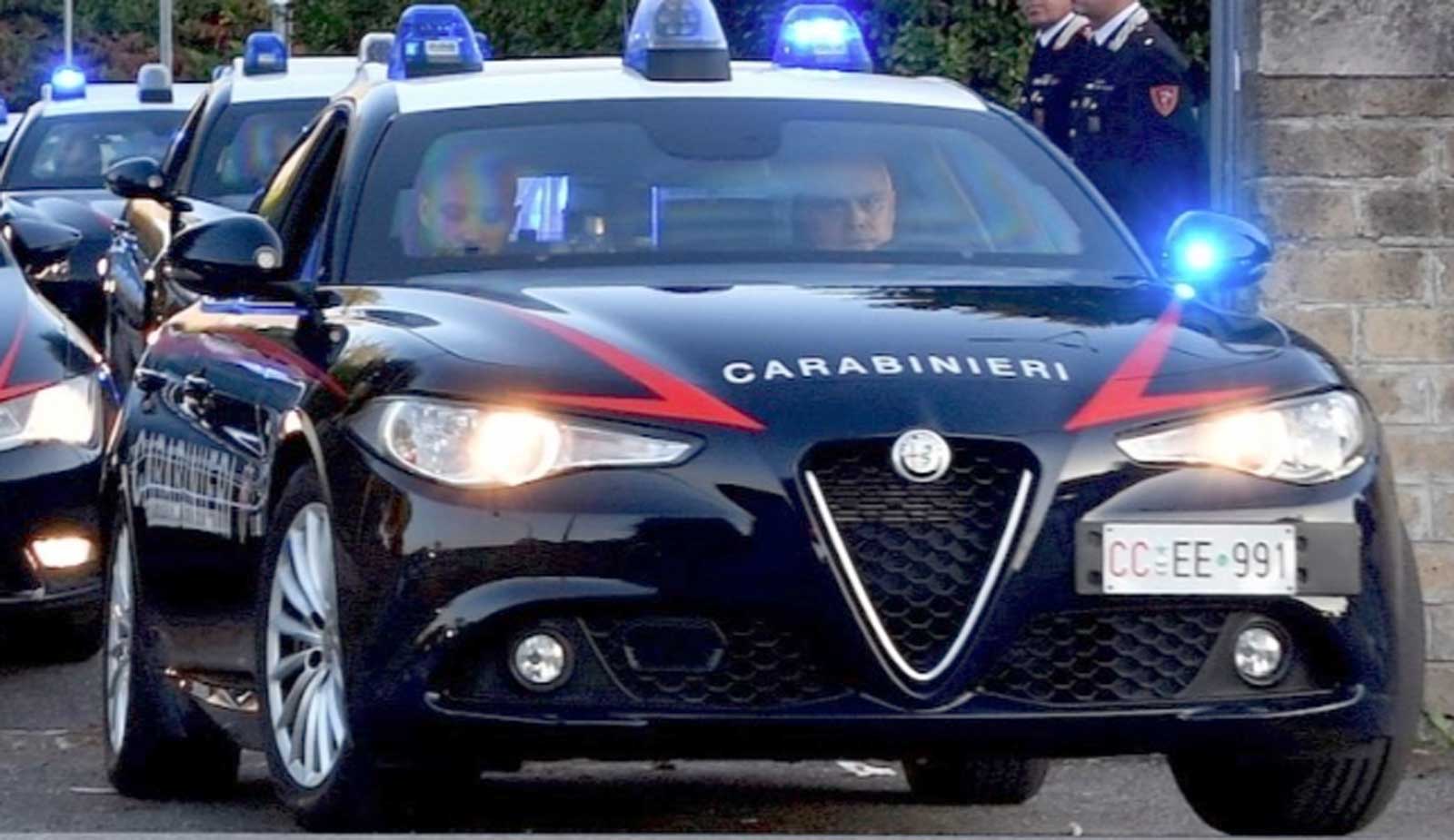 Auto Carabinieri in azione