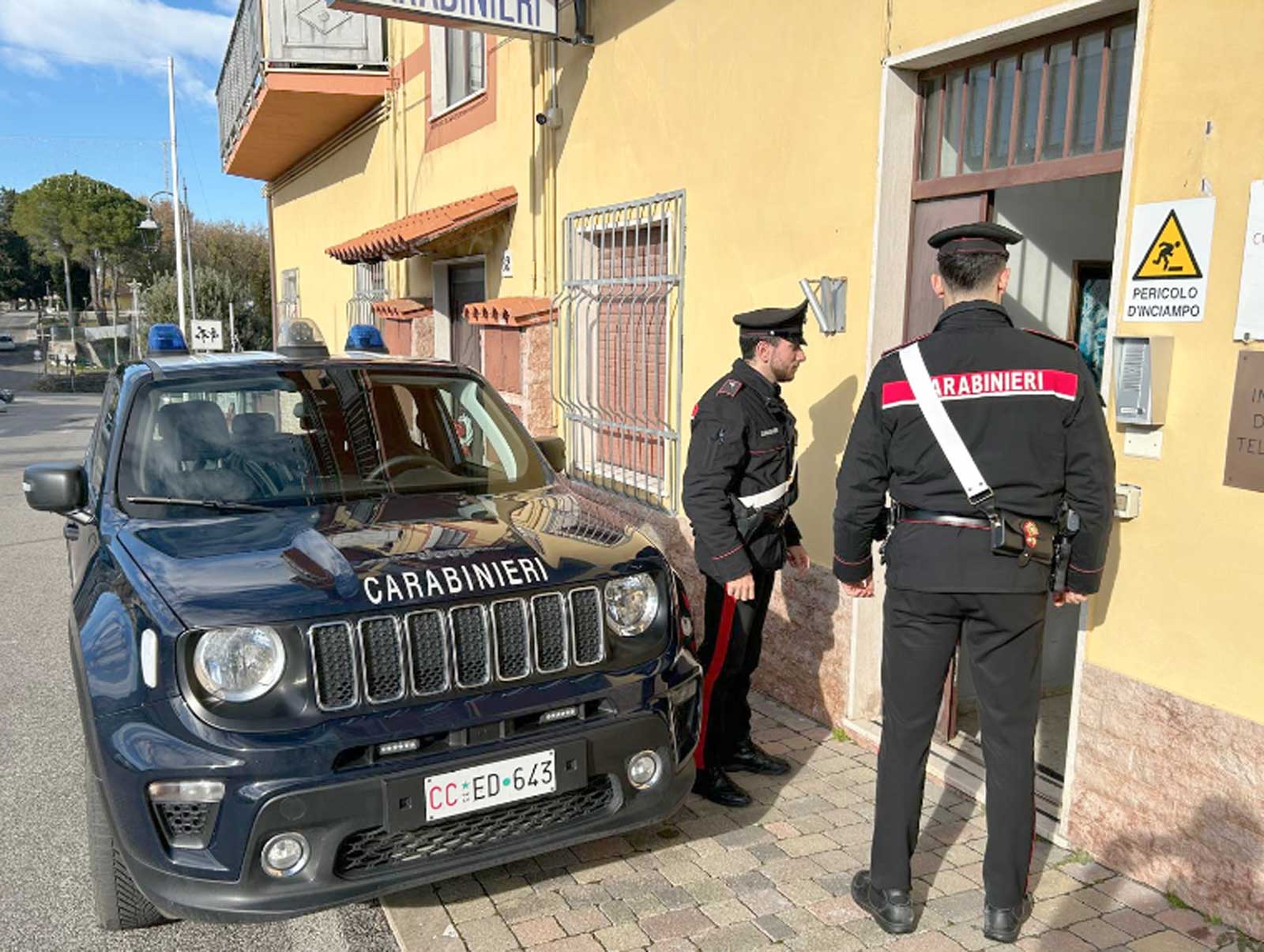 Carabinieri di Gavignano in azione