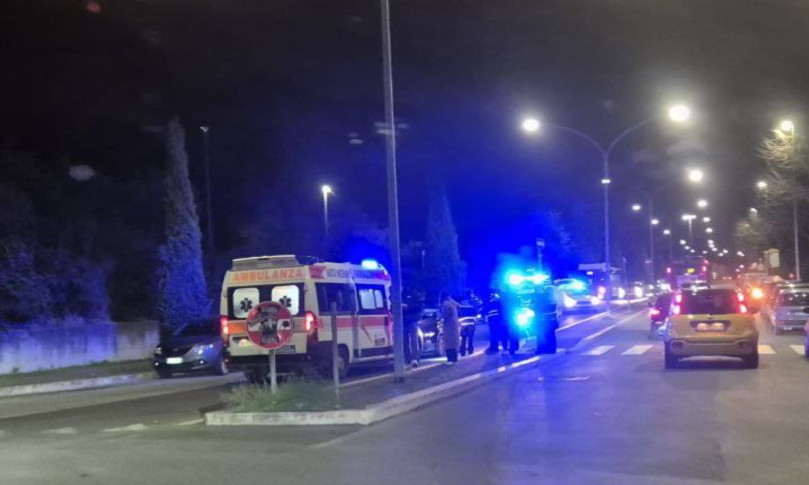 Incidente stradale a Colle Salario