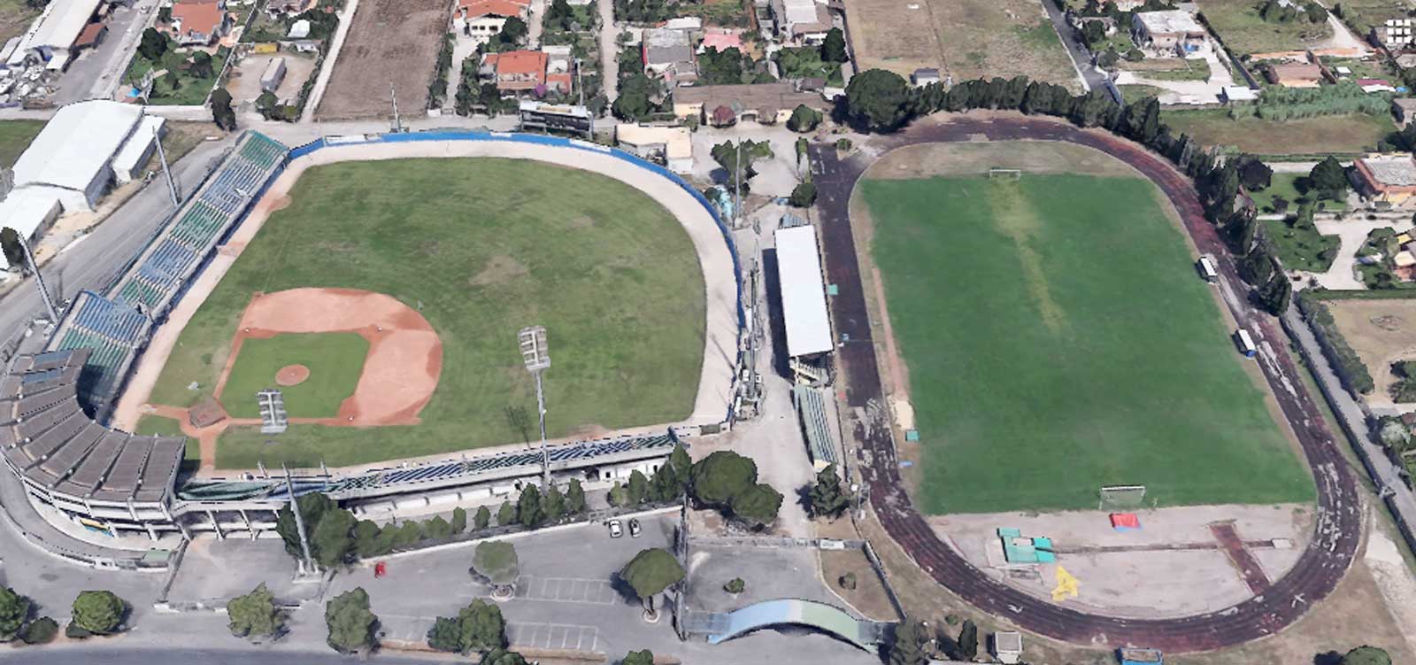 Nettuno, lo stadio Steno, foto Google Heart