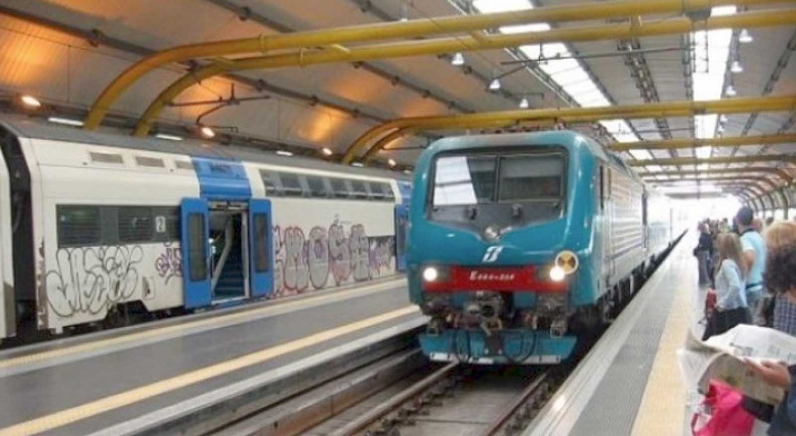 Un treno a Fiumicino