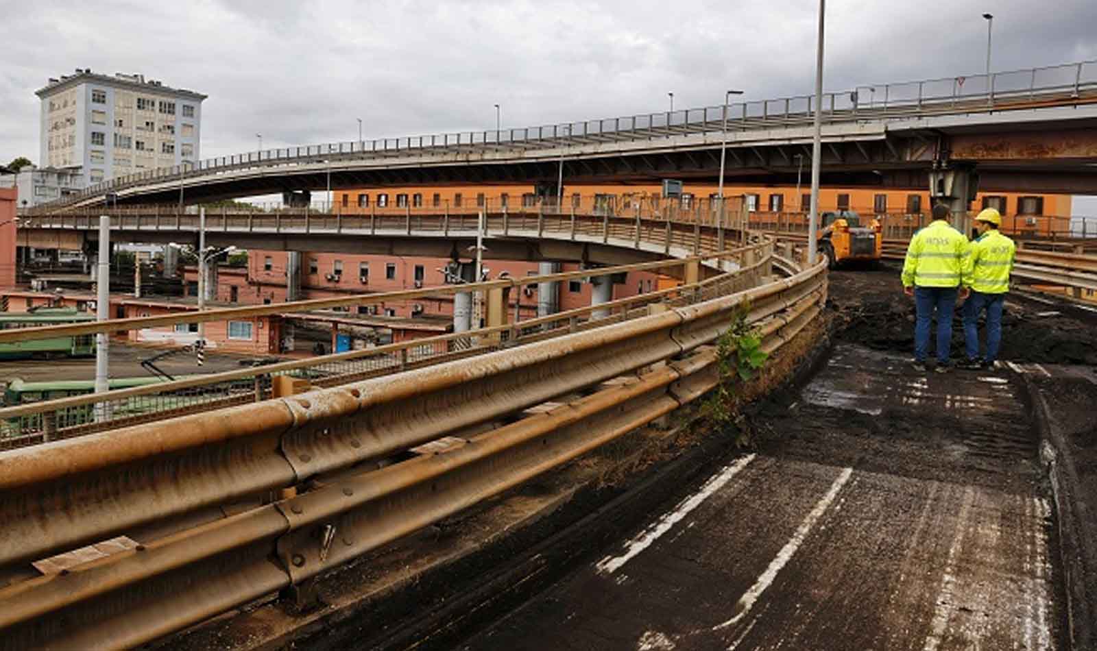 Roma lavori Tangenziale Est