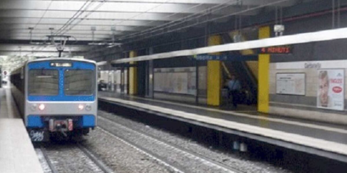 Un convoglio della Metro B di Roma