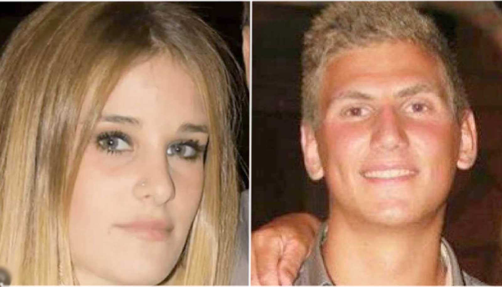 Da sinistra, Martina, a destra, il povero ragazzo morto a Ladispoli, Marco Vannini