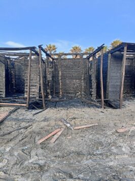 Ostia Faber Village distrutto dalle fiamme