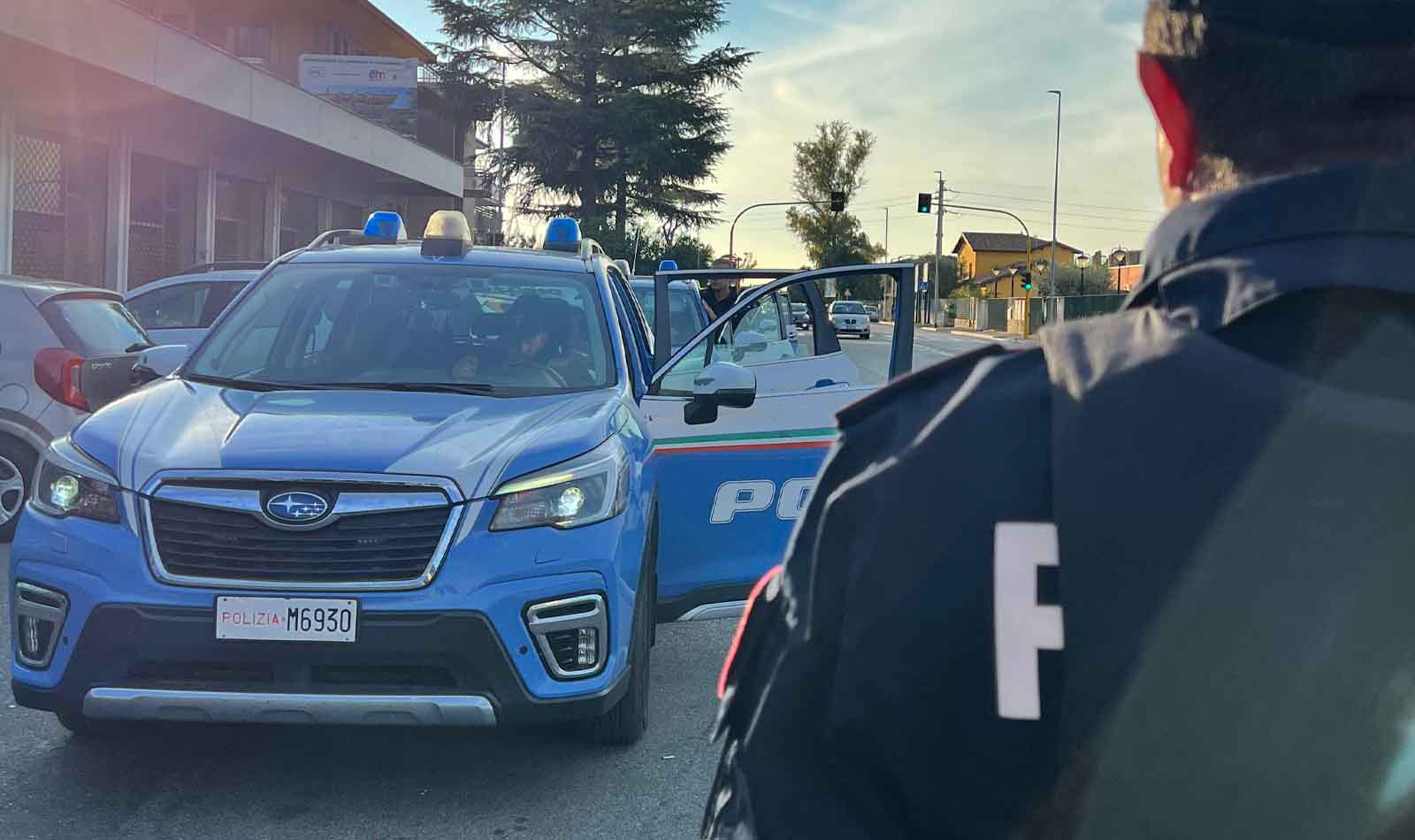 Roma controlli Polizia al Quarticciolo