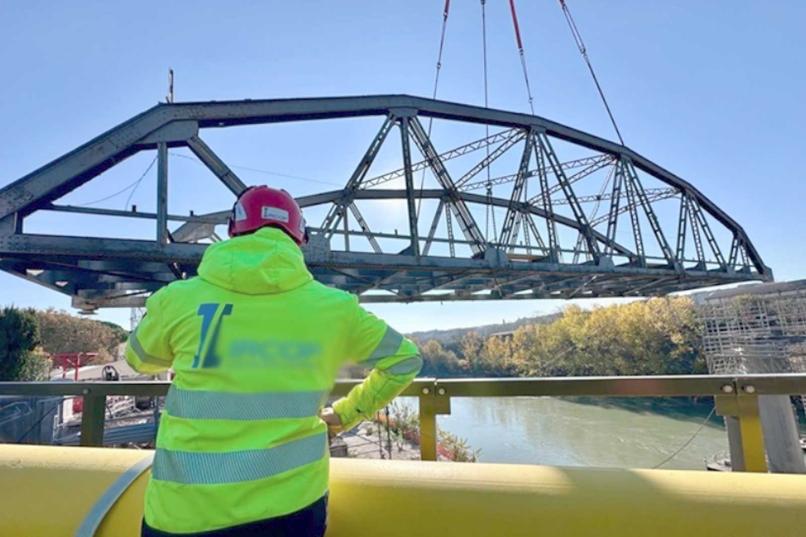 Roma, lavori al Ponte dell'Industria